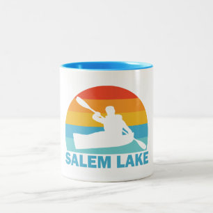 Salem Lake North Carolina Kajak Zweifarbige Tasse