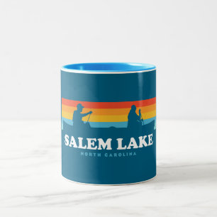 Salem Lake North Carolina Kanu Zweifarbige Tasse