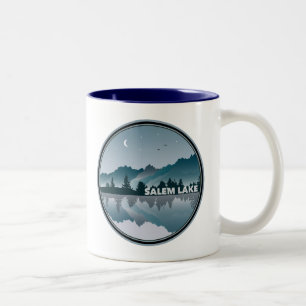 Salem Lake North Carolina Reflexion Zweifarbige Tasse