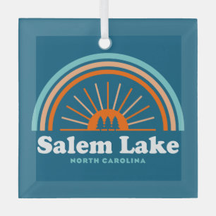 Salem Lake North Carolina Regenbogen Ornament Aus Glas