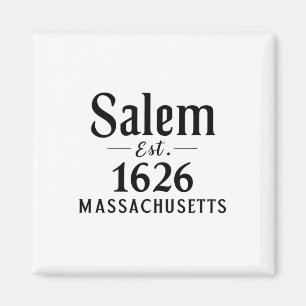 Salem Machusettes Est. 1626 Halloween Herbst Herbs Magnet