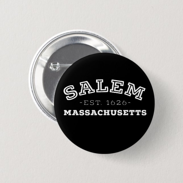 Salem Massachusetts Button (Vorne & Hinten)