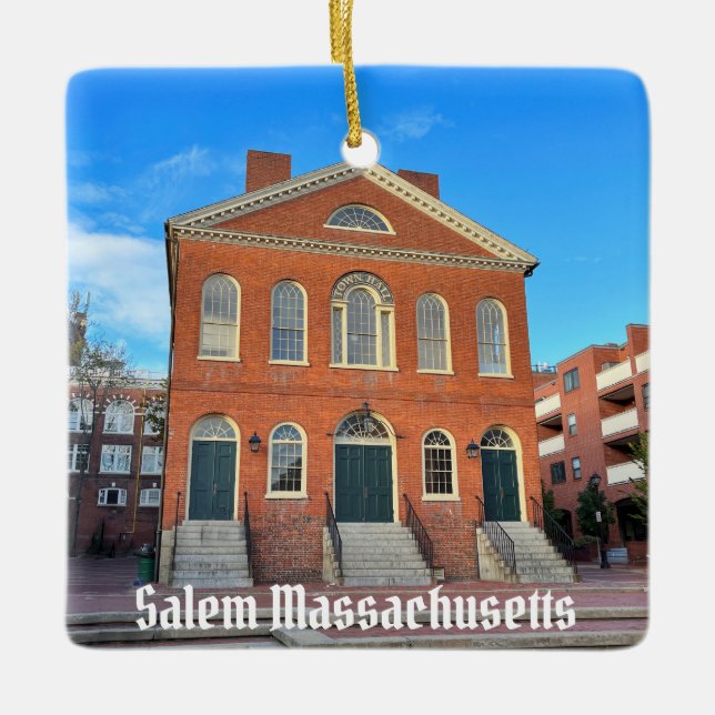 Salem Massachusetts Keramikornament (Vorderseite)