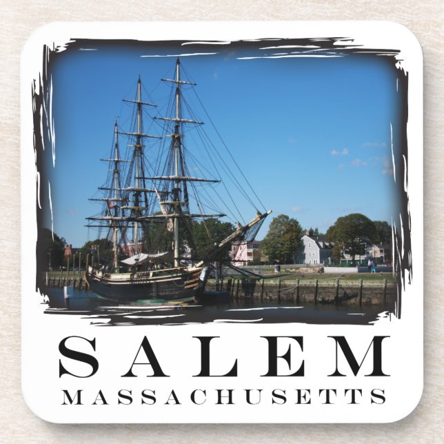 Salem Massachusetts Untersetzer (Vorderseite)