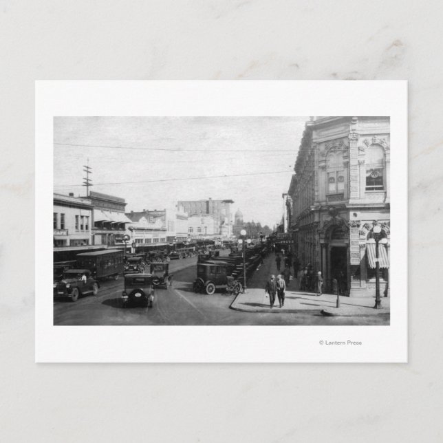 Salem, oder Stadtansicht auf Staat Street Foto Postkarte (Vorderseite)