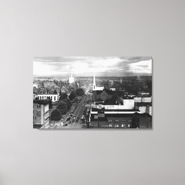 Salem, oder Stadtansicht aus Luftbild Leinwanddruck (Vorderseite)