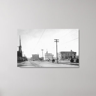 Salem ODER Stadtansicht-Staats-Straßen-Fotografie Leinwanddruck
