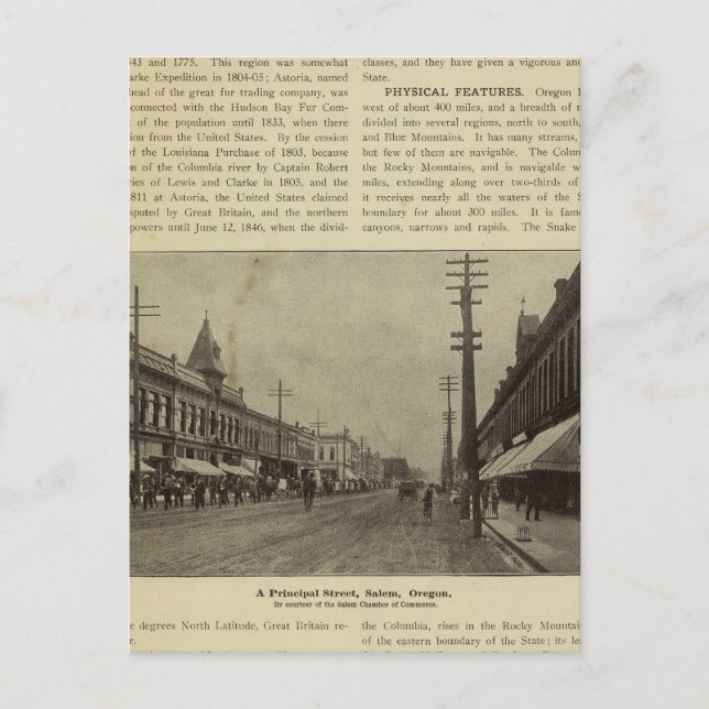 Salem oder Straße Postkarte (Vorderseite)