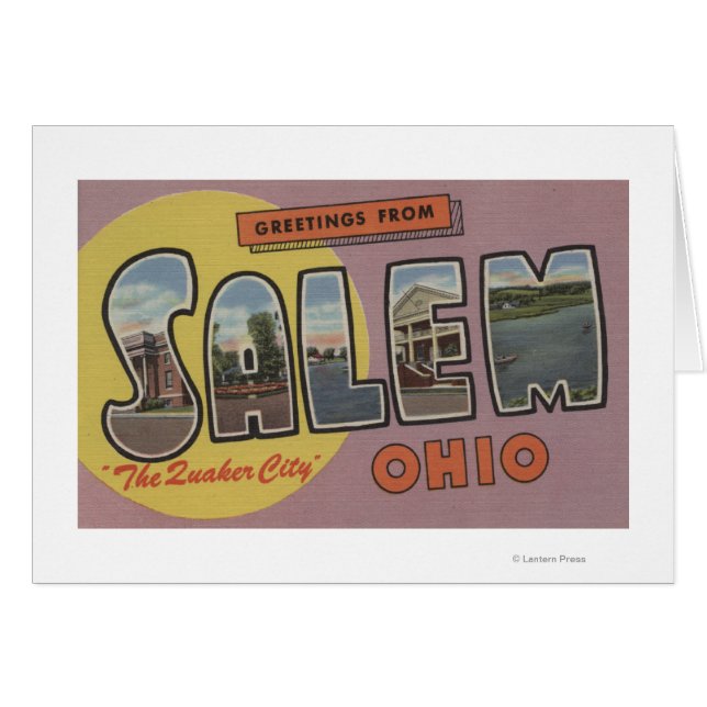 Salem, Ohio (The Quaker City) (Vorderseite (Horizontal))
