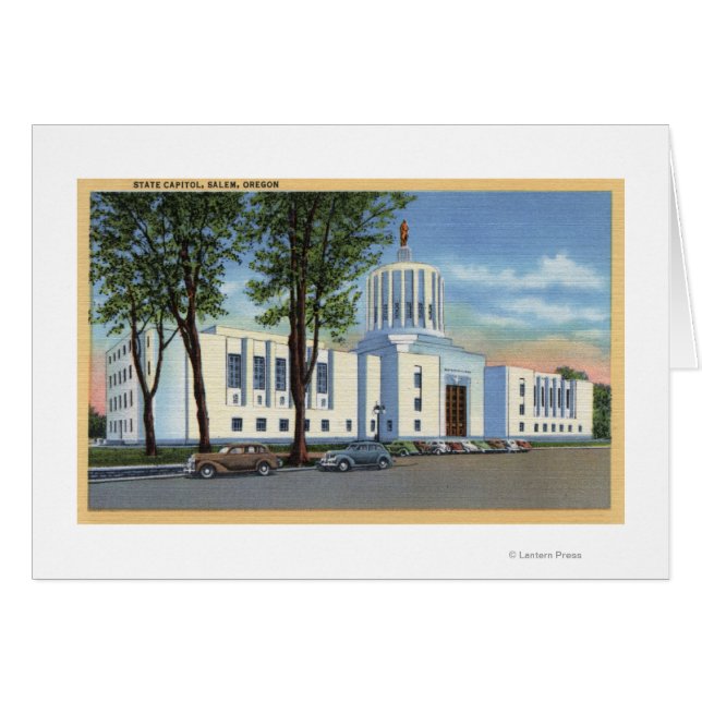 Salem, Oregon - Staat Hauptstadt Gebäude View (Vorderseite (Horizontal))