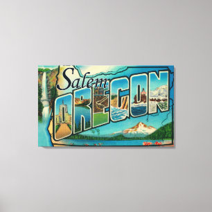 Salem, OregonLarge Buchstabe ScenesSalem ODER Leinwanddruck