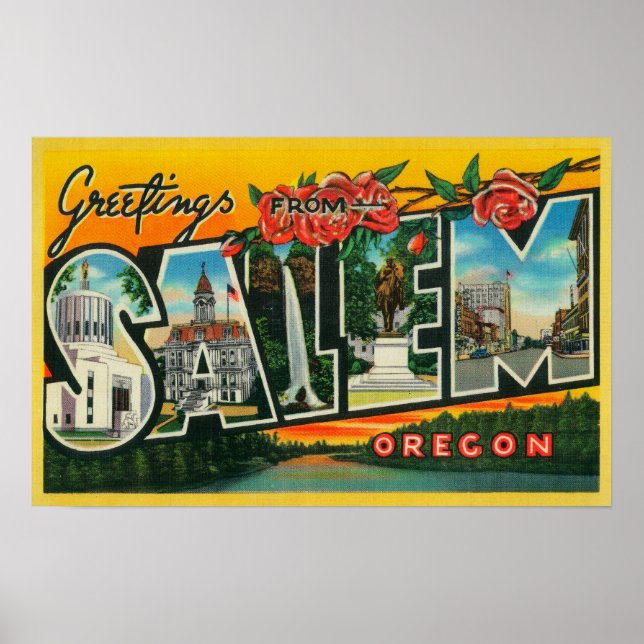 Salem, OregonLarge Letter ScenesSalem, OR 2 Poster (Vorne)