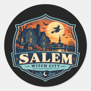 Salem-Reiseaufkleber Runder Aufkleber