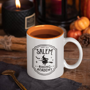 Salem Riding Academy Halloween Hexe Zweifarbige Tasse