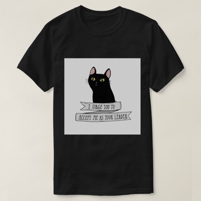 Salem Saberhagen - black cat quote  T-Shirt (Design vorne)