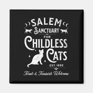 Salem Sanctuary Childless Cat Vintag Hexe Femin Magnet