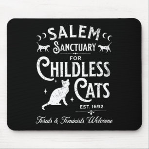 Salem Sanctuary Childless Cat Vintag Hexe Femin Mousepad