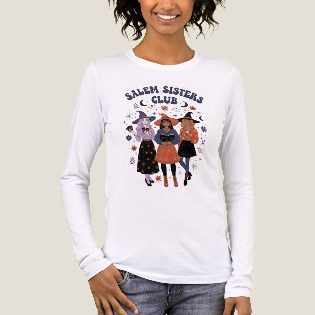 Salem Sisters Club Halloween T-Shirt Tri-Blend Shirt (Vorderseite)