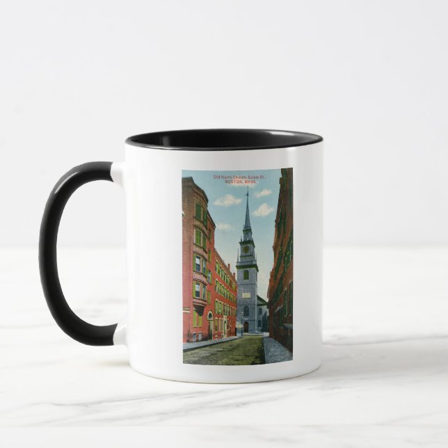 Salem Street View Old North Church Bldg # 2 Tasse (Links)