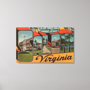 Salem, VirginiaLarge Buchstabe ScenesSalem, VA Leinwanddruck
