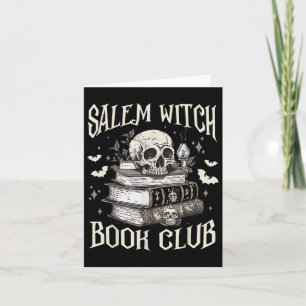 Salem Witch Book Club Halloween Karte