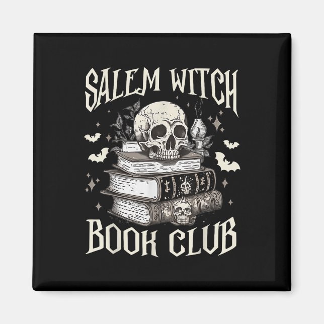 Salem Witch Book Club Halloween Magnet (Vorne)