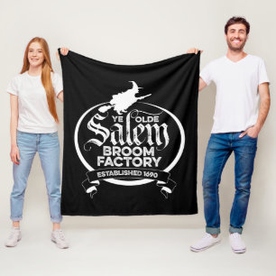 Salem Witch Broom Factory - lustig Vintag gotisch Fleecedecke