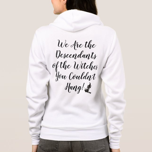 Salem Witch Descendants Zip-Up Hoodie (Rückseite)