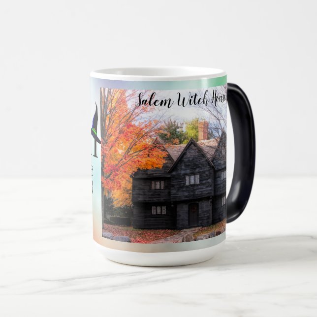 Salem Witch House in Salem Massachusetts Verwandlungstasse (VorderseiteRechts)