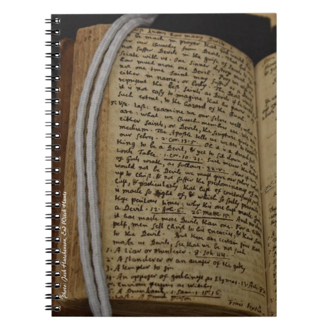 Salem Witch Journal Notebook, Rev. Parris Sermon Notizblock (Vorderseite)