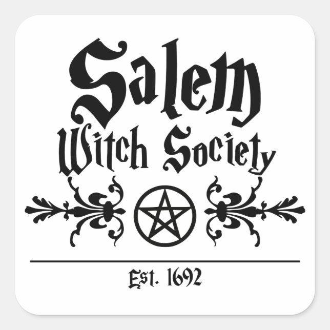 Salem Witch Society Sticker (Vorderseite)