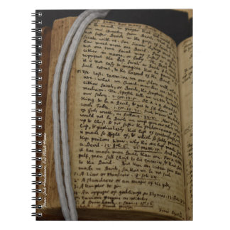 Salem Witch Trial Notebook, Rev. Parris Sermon Notizblock