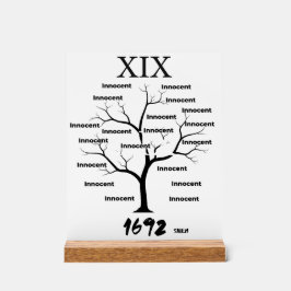 Salem Witch Trials Acrylschild
