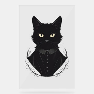 Salems verzauberte schwarze Katze Acrylschild