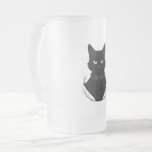 Salems verzauberte schwarze Katze Mattglas Bierglas