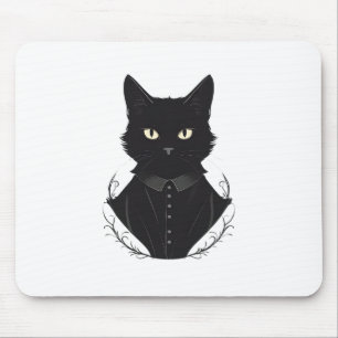 Salems verzauberte schwarze Katze Mousepad