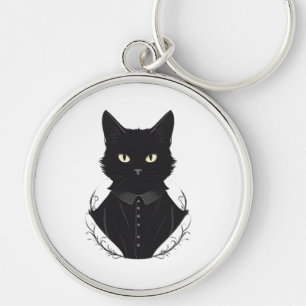 Salems verzauberte schwarze Katze Schlüsselanhänger