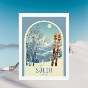 Sälen Schweden Skigebiet Urlaub Postkarte