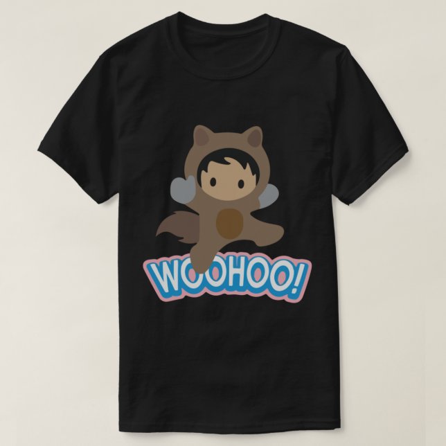 Salesforce Astro Wohooo - Salesforce trailblazer - T-Shirt (Design vorne)
