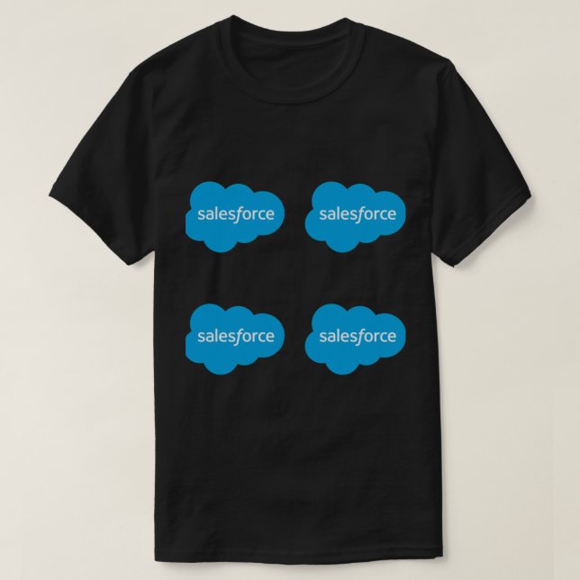 Salesforce-Logo x4 T-Shirt (Design vorne)