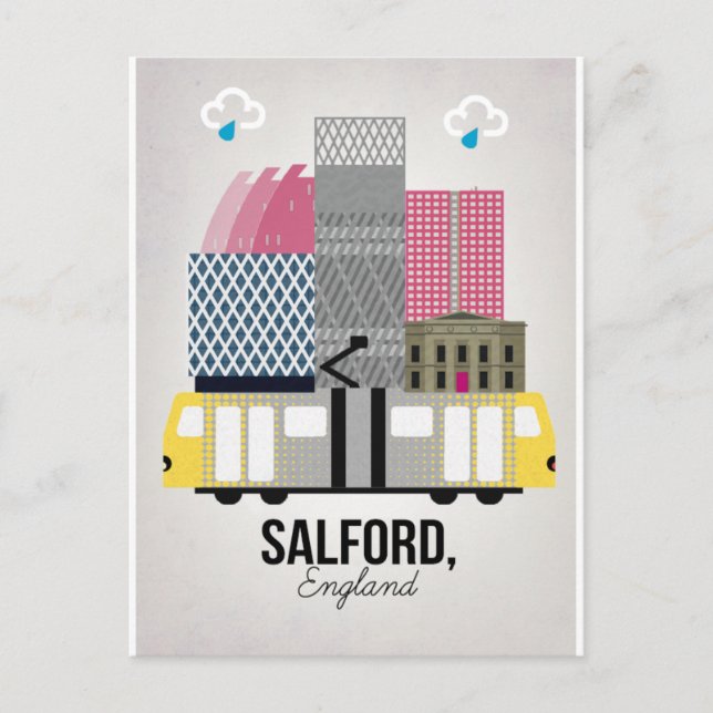 Salford Postkarte (Vorderseite)