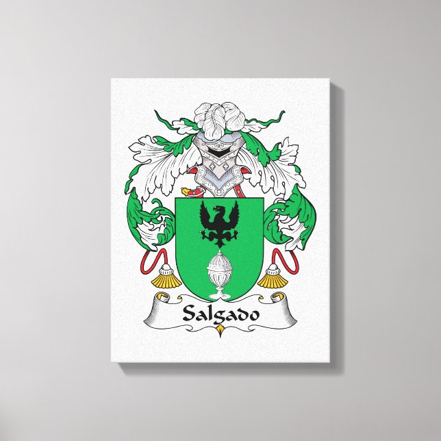 Salgado Familienwappen Leinwanddruck (Vorderseite)
