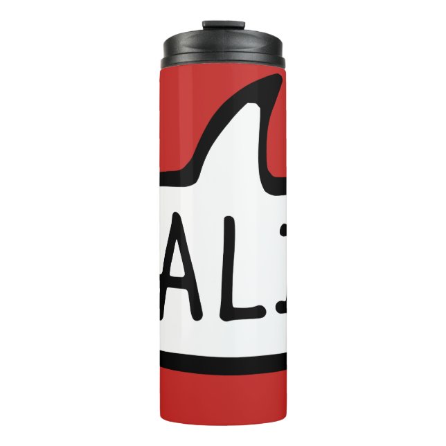 SALI! Deutsche Gruß, Hallo-Sprechblase Thermosbecher (Vorderseite)
