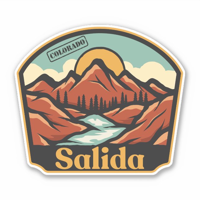 Salida, Colorado Sticker (Vorderseite)
