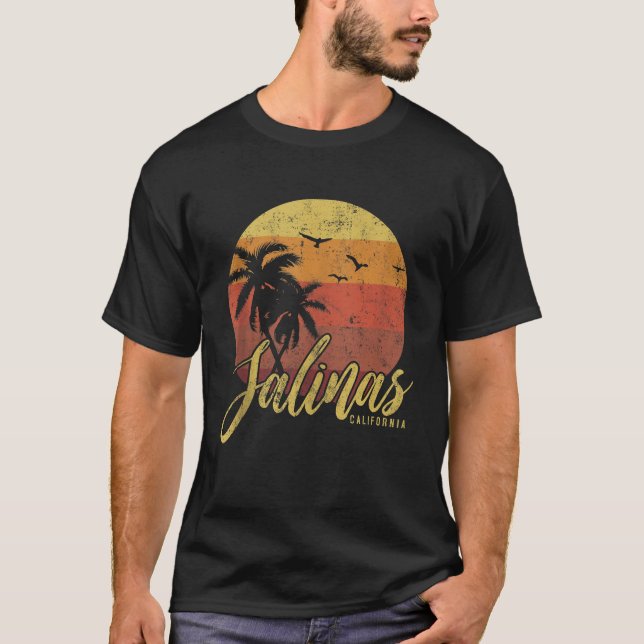 Salinas California Retro Vintage Geschenktank T-Shirt (Vorderseite)
