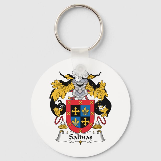 Salinas Familienwappen Schlüsselanhänger (Vorderseite)