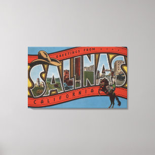 Salinas, Kalifornien - Große Buchstabenszenen - Ro Leinwanddruck