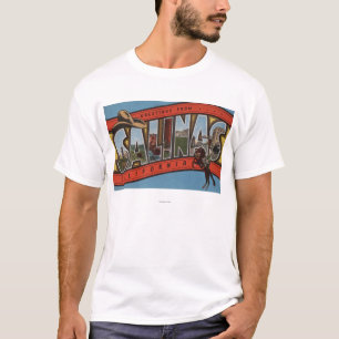 Salinen, Kalifornien - große Buchstabe-Szenen - T-Shirt