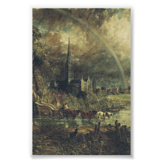 Salisbury Cathedral from the Meadows Fotodruck (Vorne)