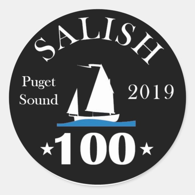 Salish 100 3-Zoll-Aufkleber (Blatt mit 6) Runder Aufkleber (Vorderseite)